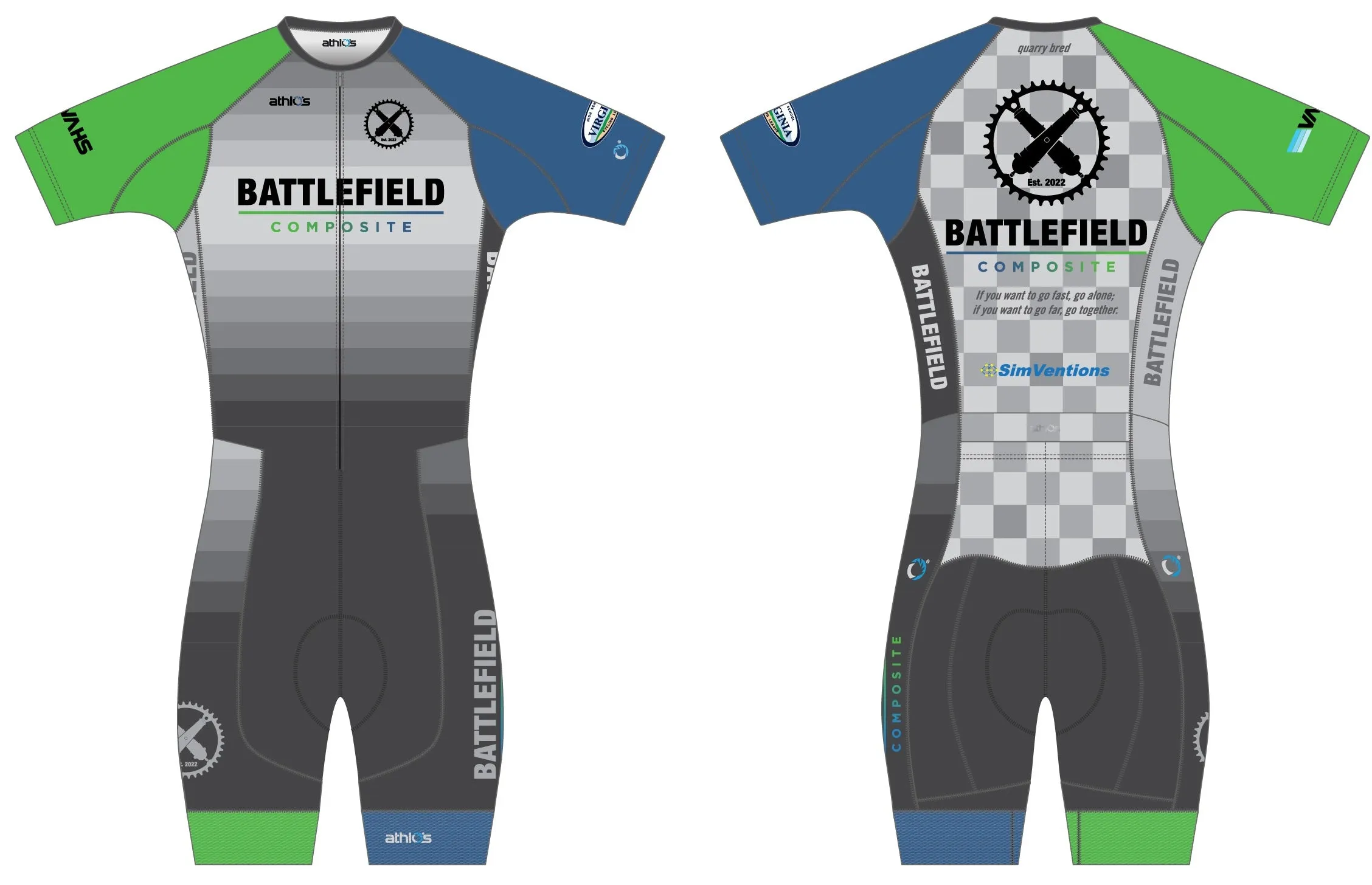 Split-Zero Skin Suit Women's - Battlefield Composite