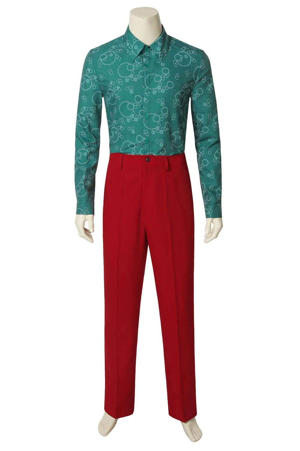 The Joker Clown Red Suit Outfit Uniform Cosplay Costume Men Halloween 2019