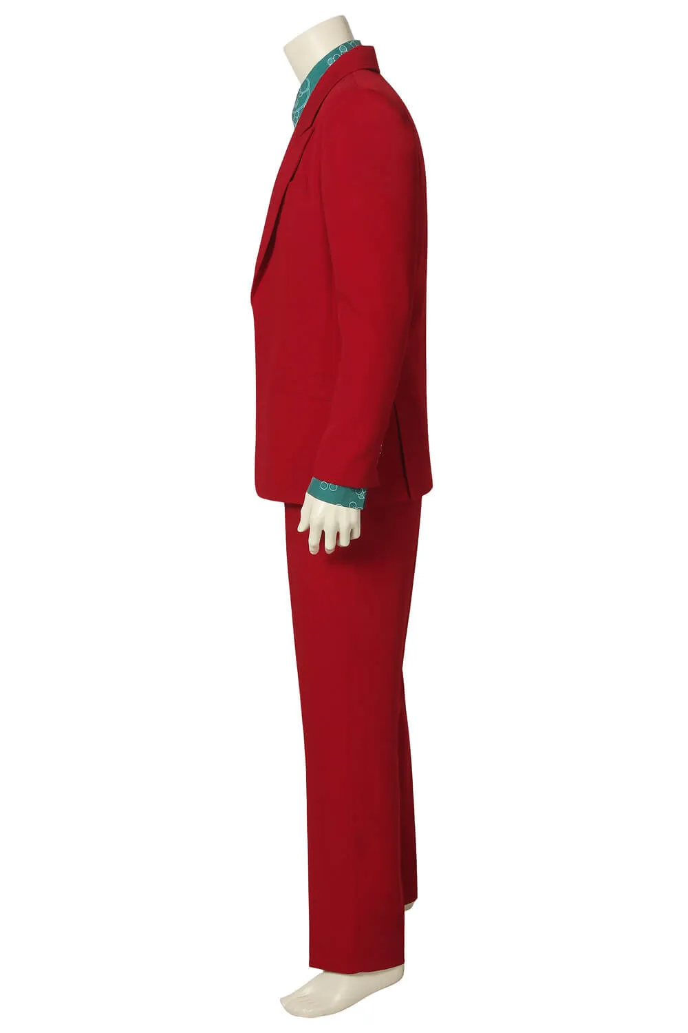 The Joker Clown Red Suit Outfit Uniform Cosplay Costume Men Halloween 2019