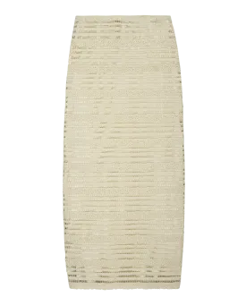 The Pedestal Skirt. -- Cream