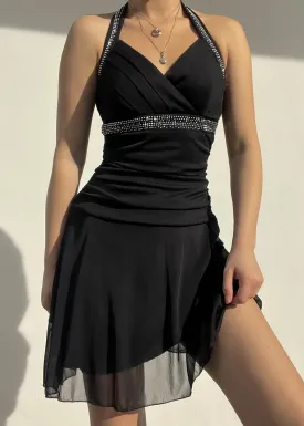Trixxi Y2k Black Mini Dress (S/M)