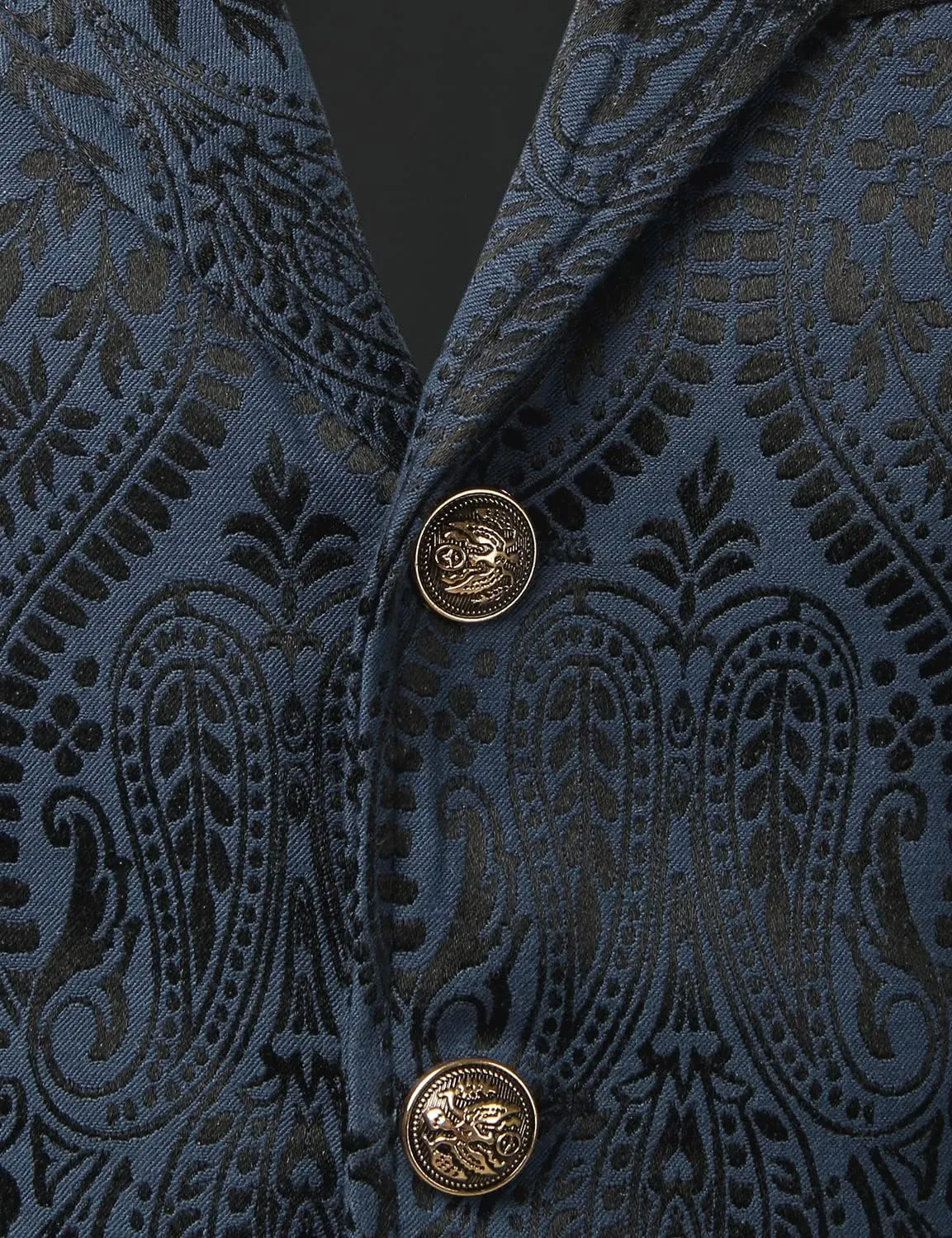VATPAVE Mens Victorian Suit Vest Steampunk Gothic Waistcoat