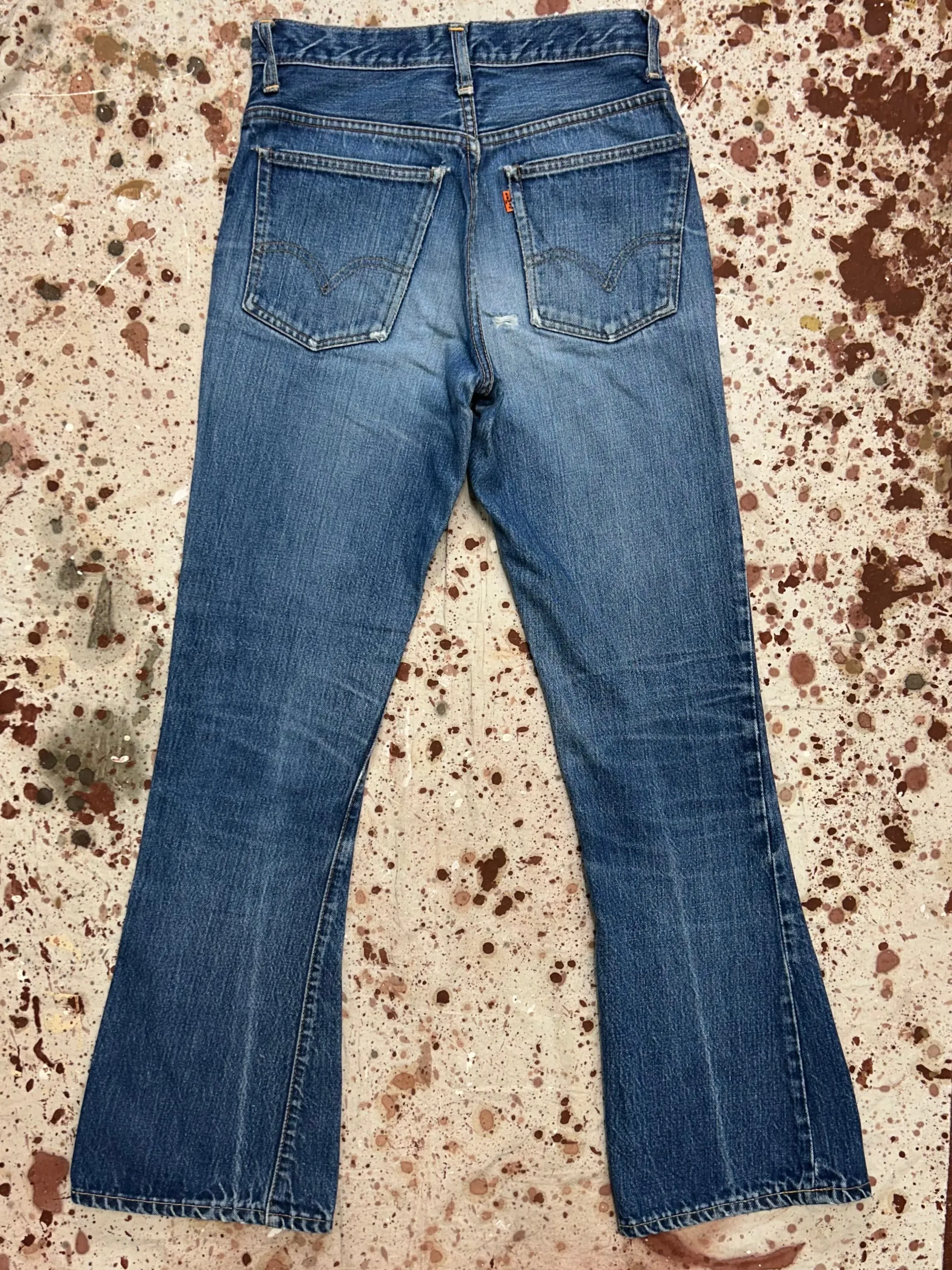 Vintage USA Levi's "E" Orange Tab Single Stitch Superwash Bellbottoms (JYJ0924-274)