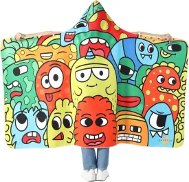 Wearable Hooded Blanket - Featuring Comfy Sherpa Hood & Smooth Fleece Hoodie Combined