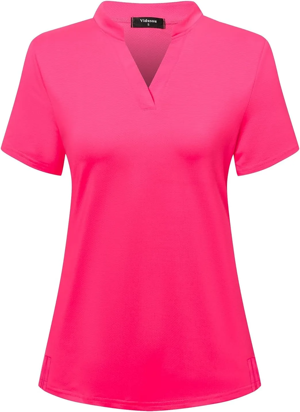 Womens V Neck Golf Shirts Short Sleeve Tennis Tops