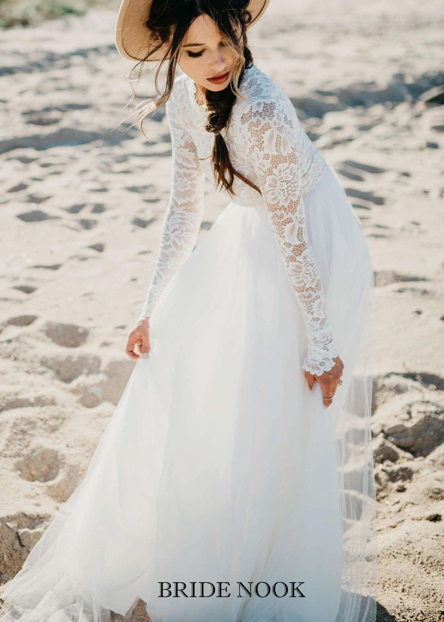 Women's Wedding Dress | Bridal Lace Top Dress | Bride Nook