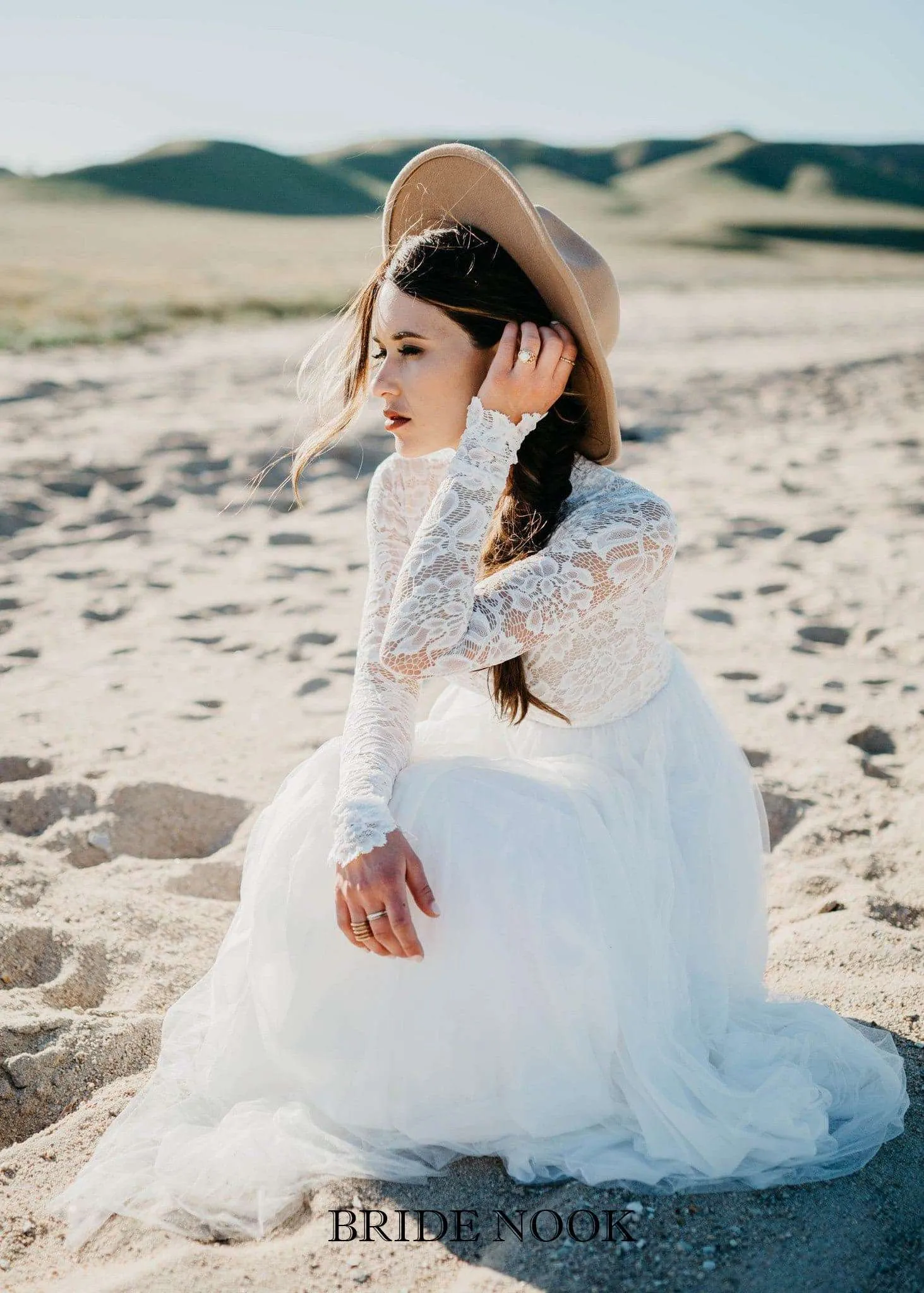 Women's Wedding Dress | Bridal Lace Top Dress | Bride Nook