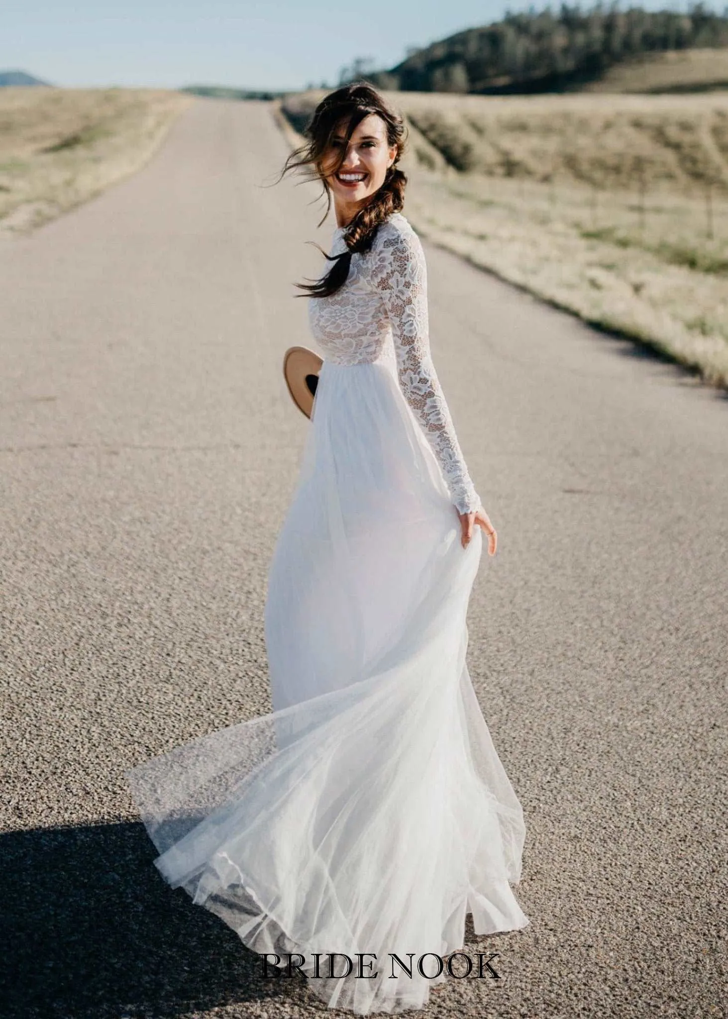 Women's Wedding Dress | Bridal Lace Top Dress | Bride Nook