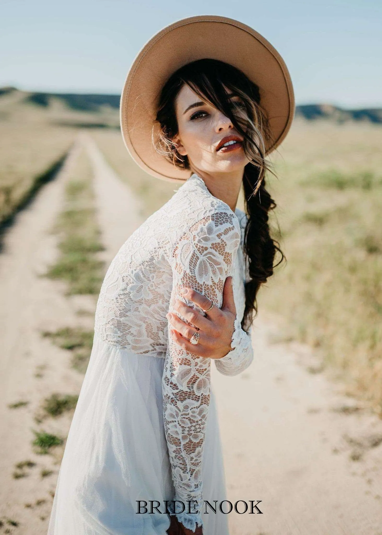 Women's Wedding Dress | Bridal Lace Top Dress | Bride Nook