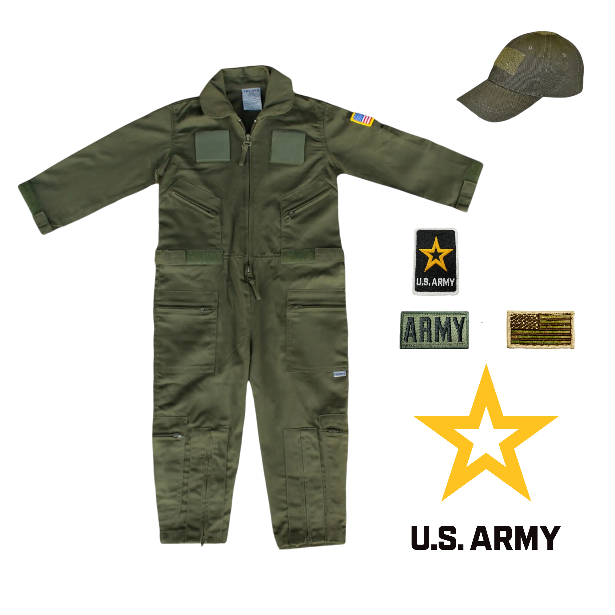 Youth Army Flight Suit Combo