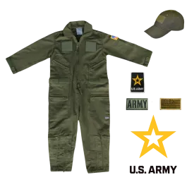 Youth Army Flight Suit Combo