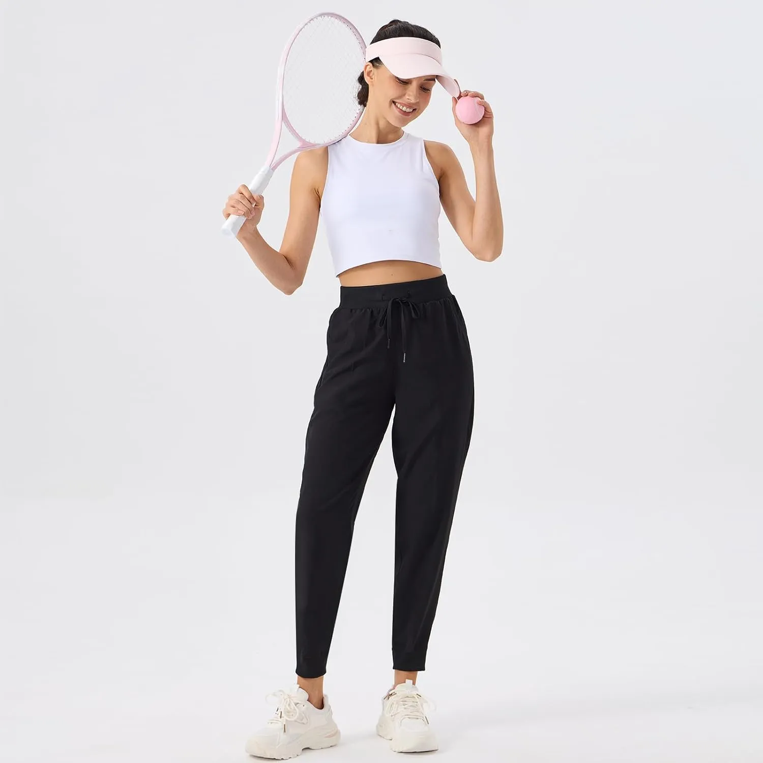 ZENGVEE Women's Cargo Pants Outdoor Athletic Lightweight Women Joggers with Pockets for Workout Casual Gym Pants